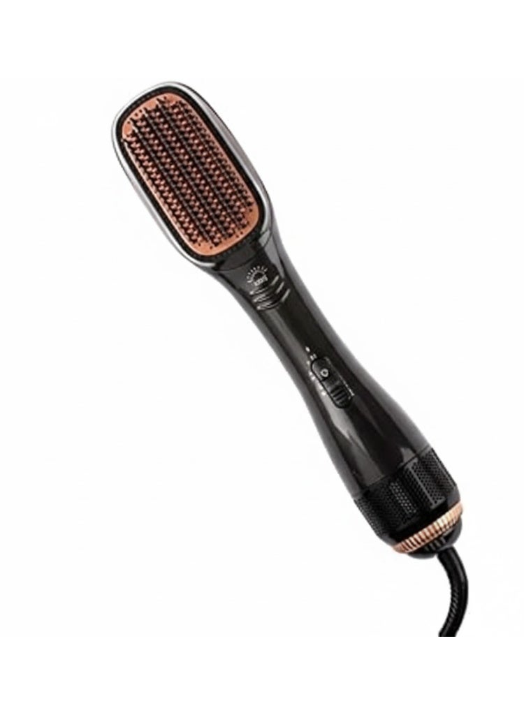 Ceramic Hot Air Straightening Brush 2‑in‑1 Dryer & Styler - Image 1